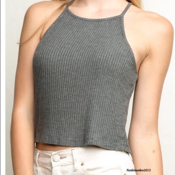 Ribbed Halter Tank - Picture 1 of 4